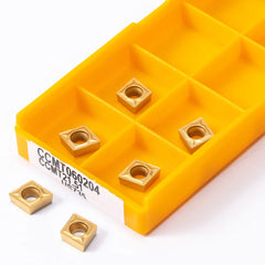 CCMT060204 CCMT060208 CCMT09T304 CCMT09T308 VP15TF/US735/UE6020 Carbide Insert Wood Turning Blade For Lathe Milling Lathe Tool