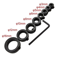 1Pcs 3-16mm Bit Positioner Drill Depth Stop Ring Woodworking Drill Bit Limiter Free Small Wrench Woodworking Tools