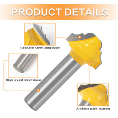 8mm Shank Router Bit 19" Classical Bit Without Bearing - 8" Shank