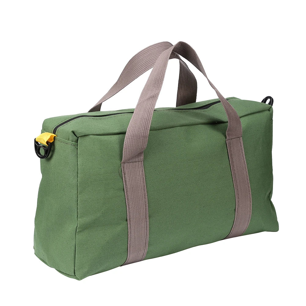 Large Capacity Tool Bag Waterproof Oxford Canvas Hand Tool Storage Carry Bags Portable Multifunction Metal Toolbox Organizer