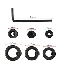 1Pcs 3-16mm Bit Positioner Drill Depth Stop Ring Woodworking Drill Bit Limiter Free Small Wrench Woodworking Tools