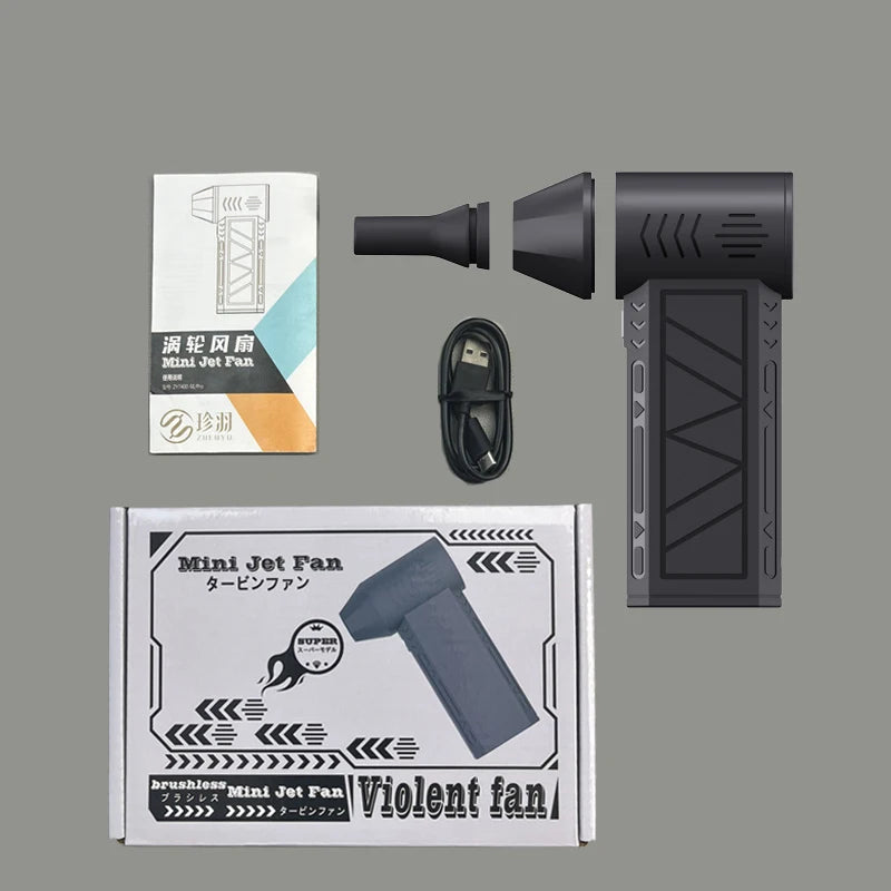 Pro Turbo Air Duster Blower | Cordless Multi-Scene Storm Wind for Car Detailing/Keyboard/Workshop |  LED Safety Alert System