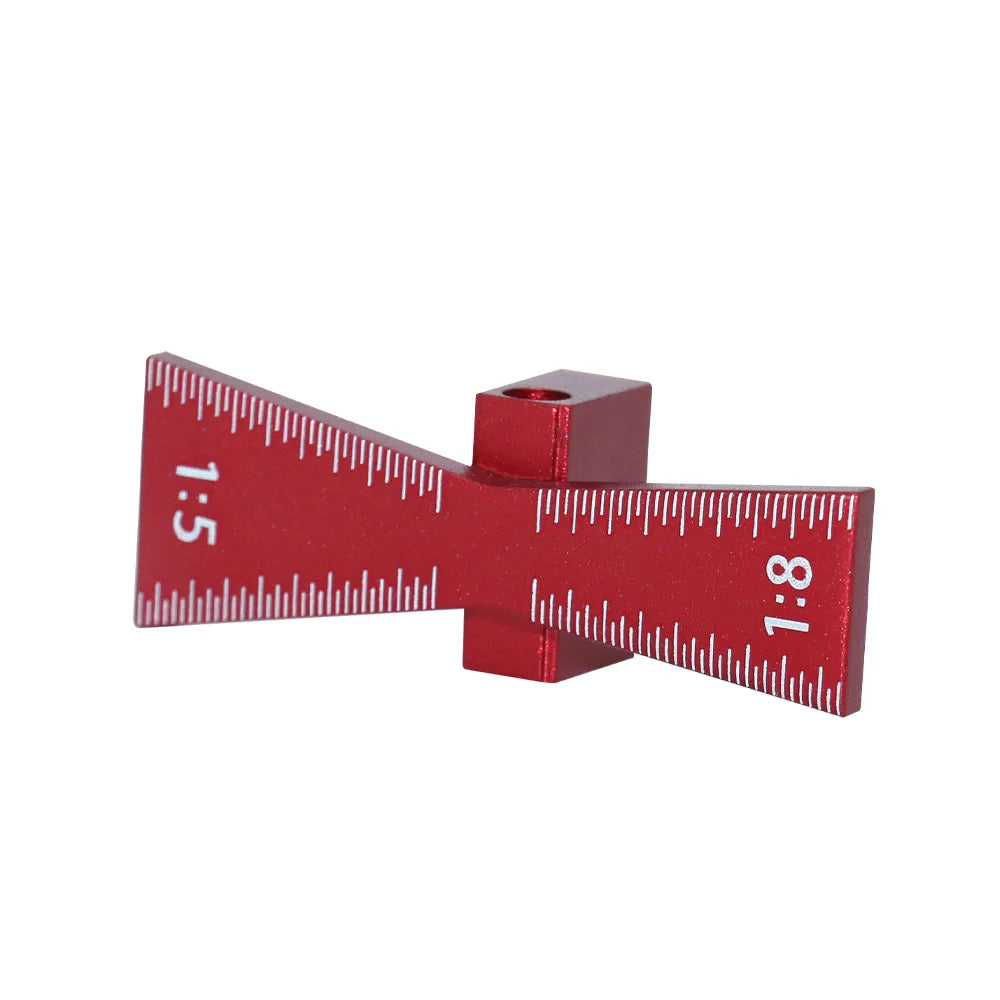 Woodworking Dovetail Marker Aluminum Alloy Dovetail Marking Template Precise Dovetail Guide with 1:5, 1:6, 1:8 and 1:10 Slopes