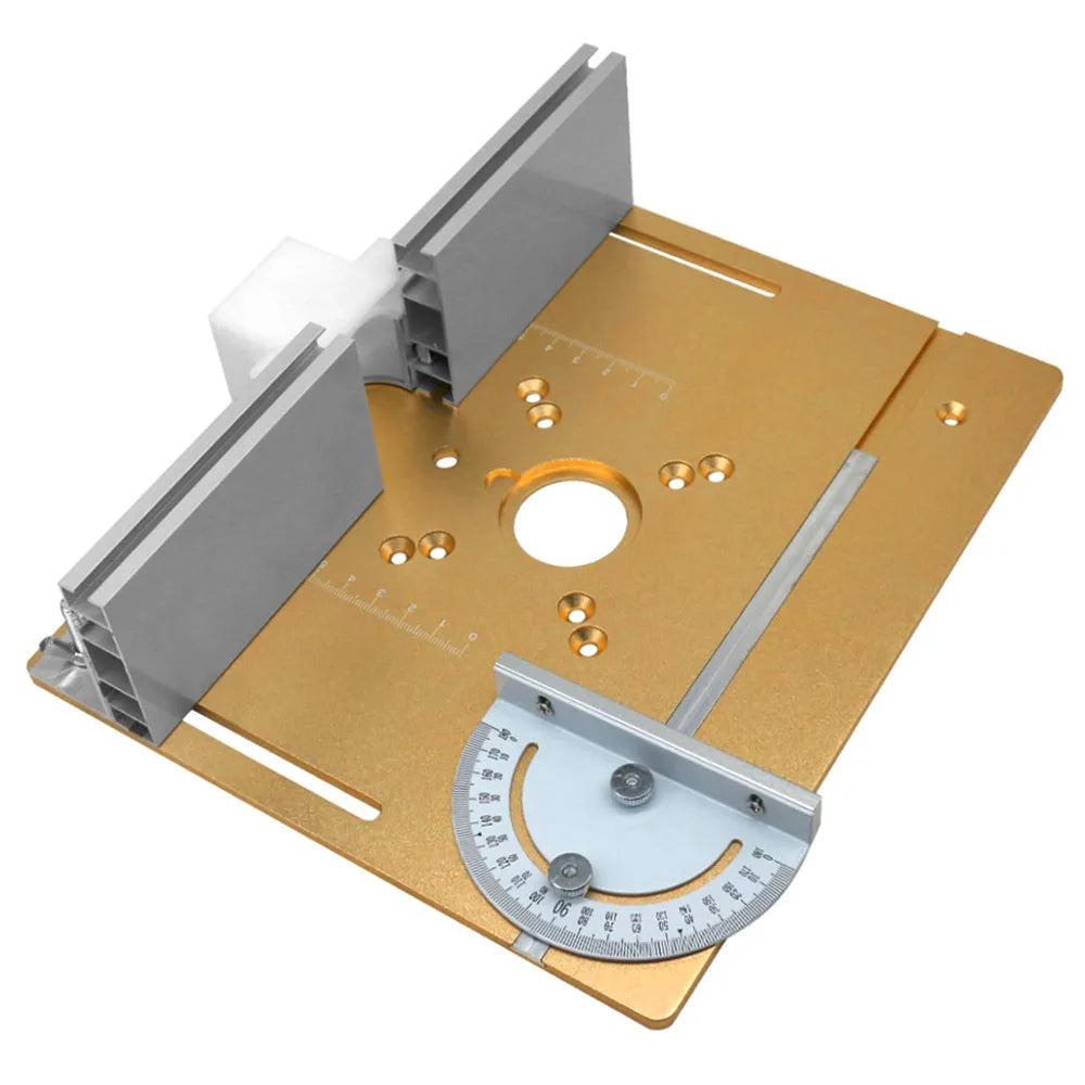 C8 Router Table Insert Plate Engraving Machine Inverted Plate Set Aluminum Alloy Trimming Milling Flip Board Woodworking Bench