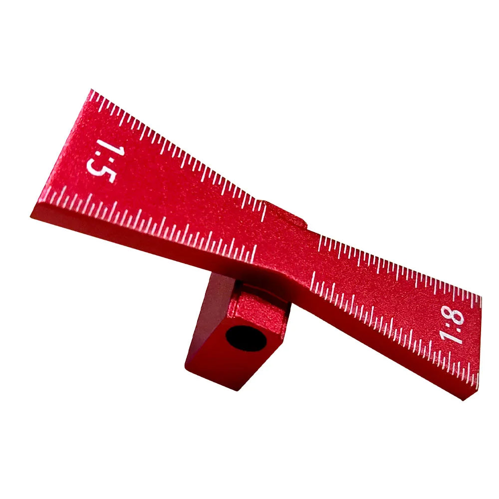 Woodworking Dovetail Marker Aluminum Alloy Dovetail Marking Template Precise Dovetail Guide with 1:5, 1:6, 1:8 and 1:10 Slopes