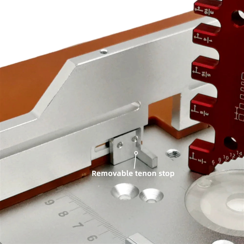 Aluminium Router Table Insert Plate Electric Wood Milling Flip Board w/ Tenon Backing and Miter Gauge Set Woodwork Router Table