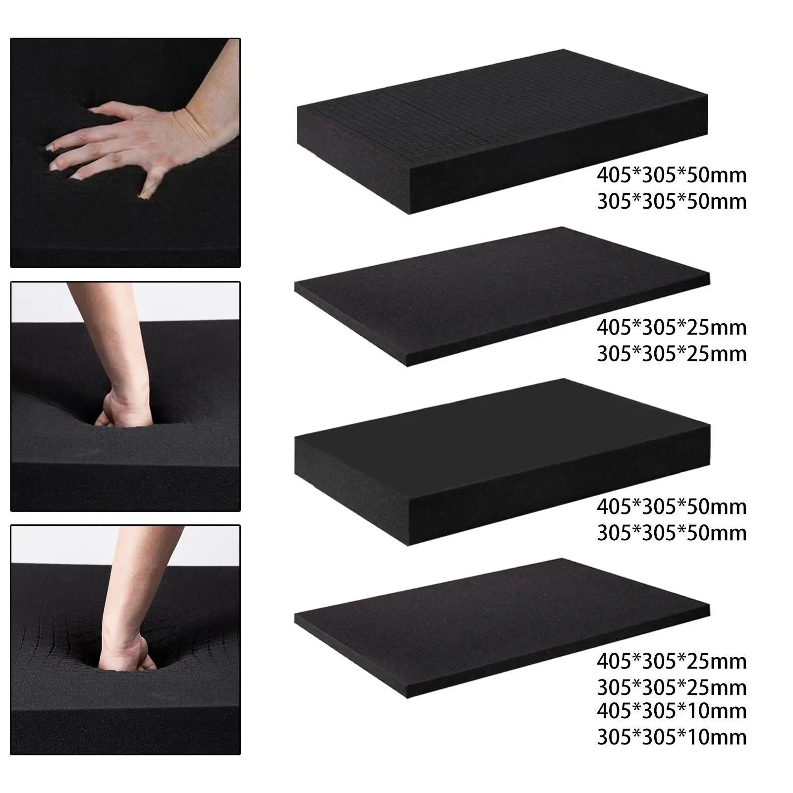 High Density Foam Pad Cutting Foam Insert Pick Apart Foam For Toolbox Pre for Transport Crafts Toolbox Crafting Tools Organizer