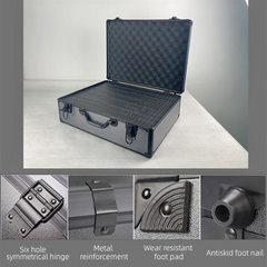 Aluminum Case Tool Box Portable Safety Instrument Toolbox Hardware Tool Case Suitcase Impact Resistant Hard Case Box 알루미늄 케이스
