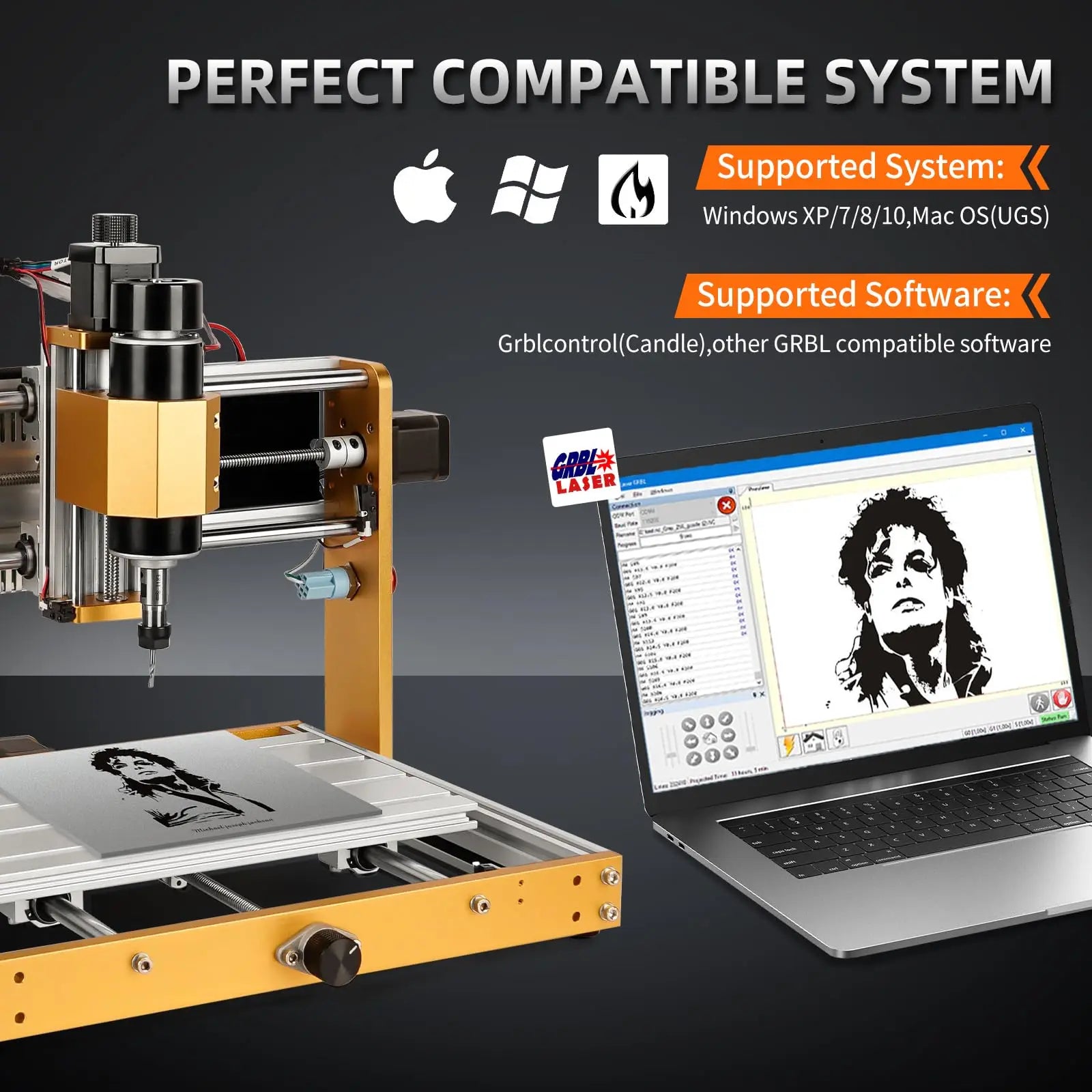LUNYEE CNC 3018 PRO Wood Engraving Machine Laser Engraver Cnc Router For MDF PVC Epoxy Metal Carving Cutting