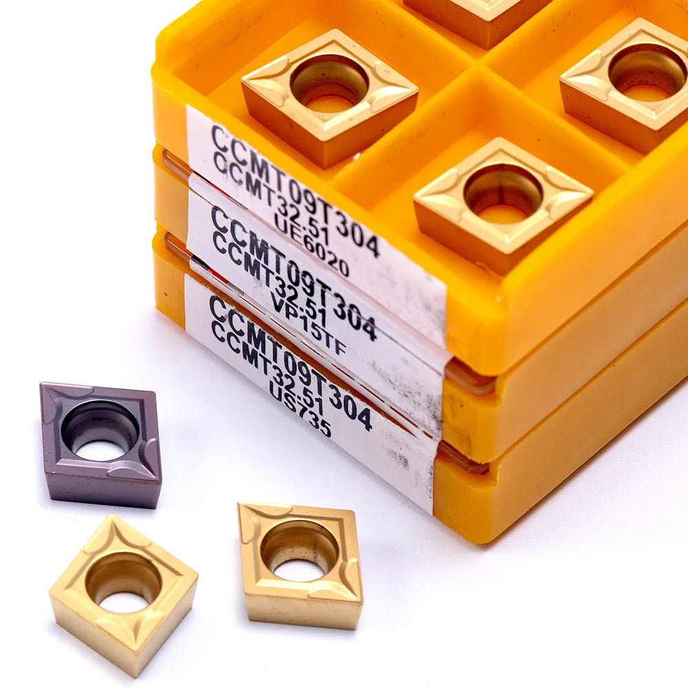 CCMT060204 CCMT060208 CCMT09T304 CCMT09T308 VP15TF/US735/UE6020 Carbide Insert Wood Turning Blade For Lathe Milling Lathe Tool