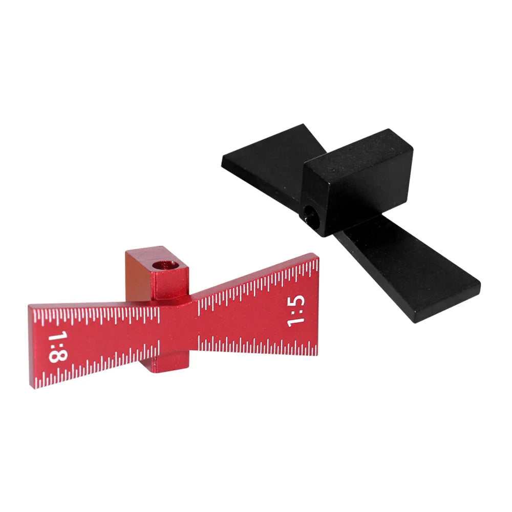 Woodworking Dovetail Marker Aluminum Alloy Dovetail Marking Template Precise Dovetail Guide with 1:5, 1:6, 1:8 and 1:10 Slopes