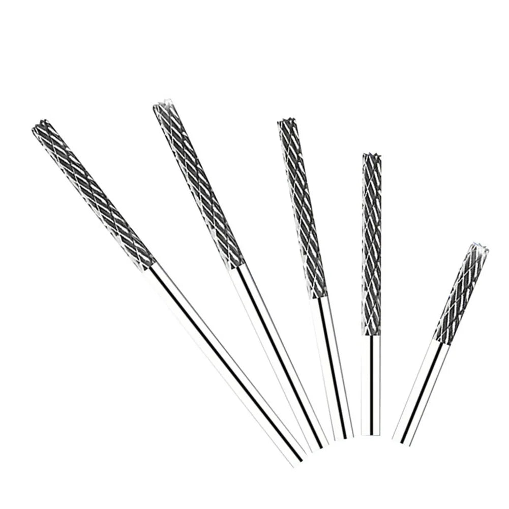 1pc 3mm 1/8 Long Shank Carbide Burs For Milling Cutter Burr Rotary 38mm-100mm For Dremel Rotary Tool Wood/Metal Hole Cutter