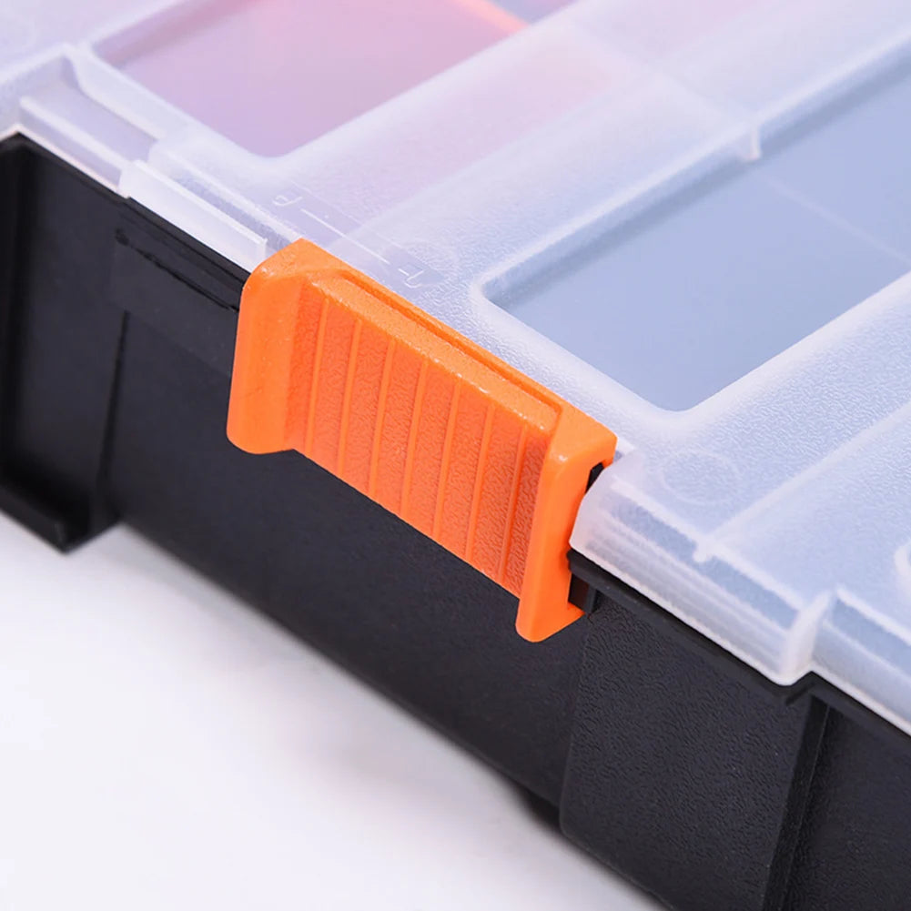 Double Side Tools Box Organizer Plastic Small Parts Storage Case Tool Storage Box Toolbox Container for Screws Nuts Nails Bolts