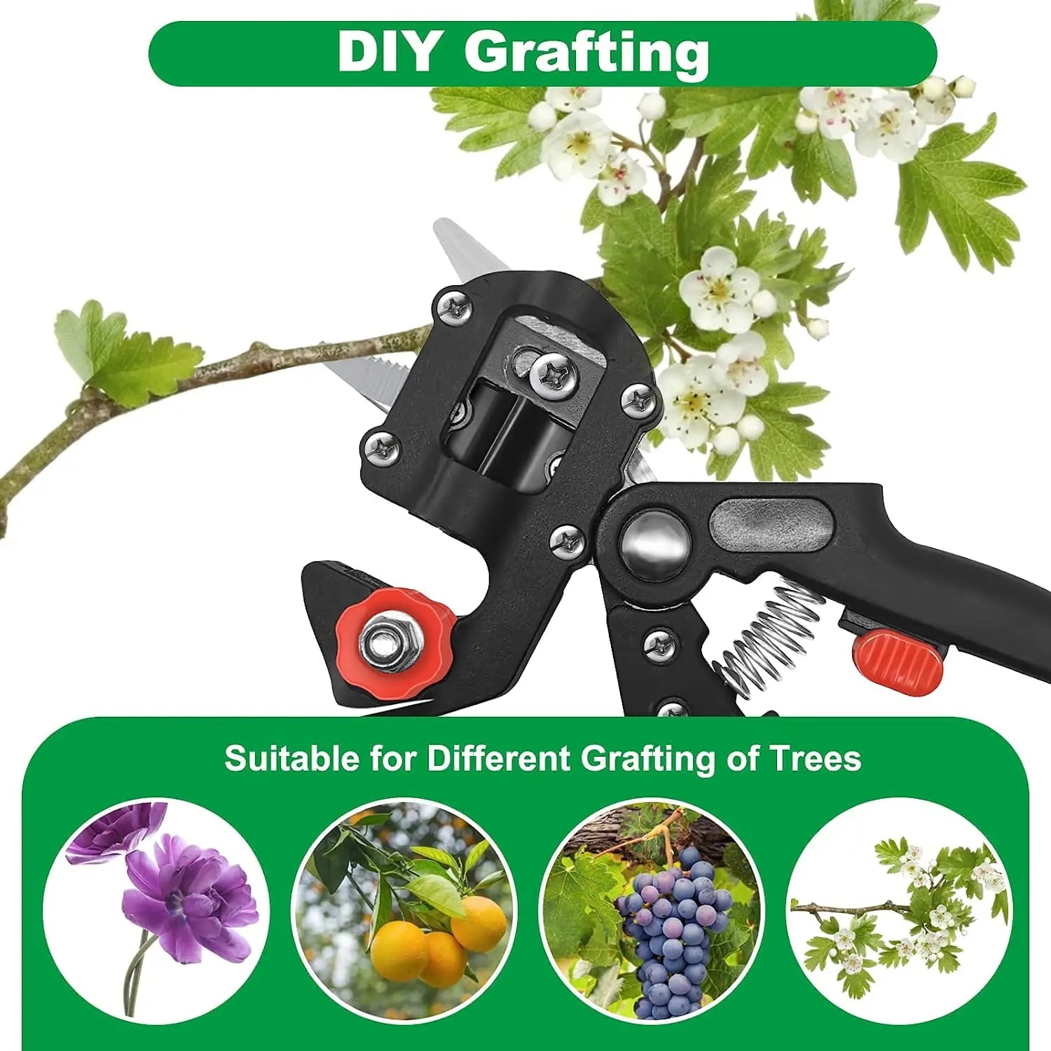 Grafting Pruner Garden Grafting Tool Professional Branch Cutter Secateur Pruning Plant Shears Boxes Fruit Tree Grafting Sciss