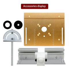 C8 Router Table Insert Plate Engraving Machine Inverted Plate Set Aluminum Alloy Trimming Milling Flip Board Woodworking Bench