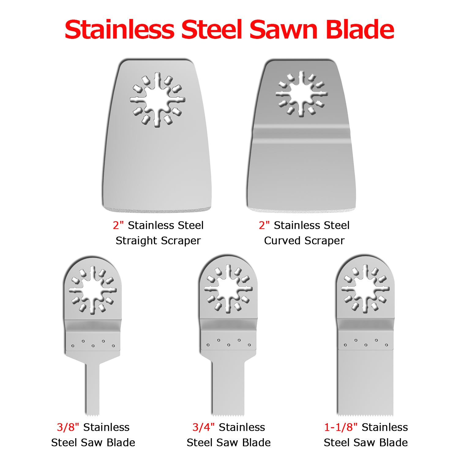 20-100Pcs Multi-Function Oscillating Blade Renovator Saw Blades Multi Power Tools Accessories Precision Universal Cutter Blade