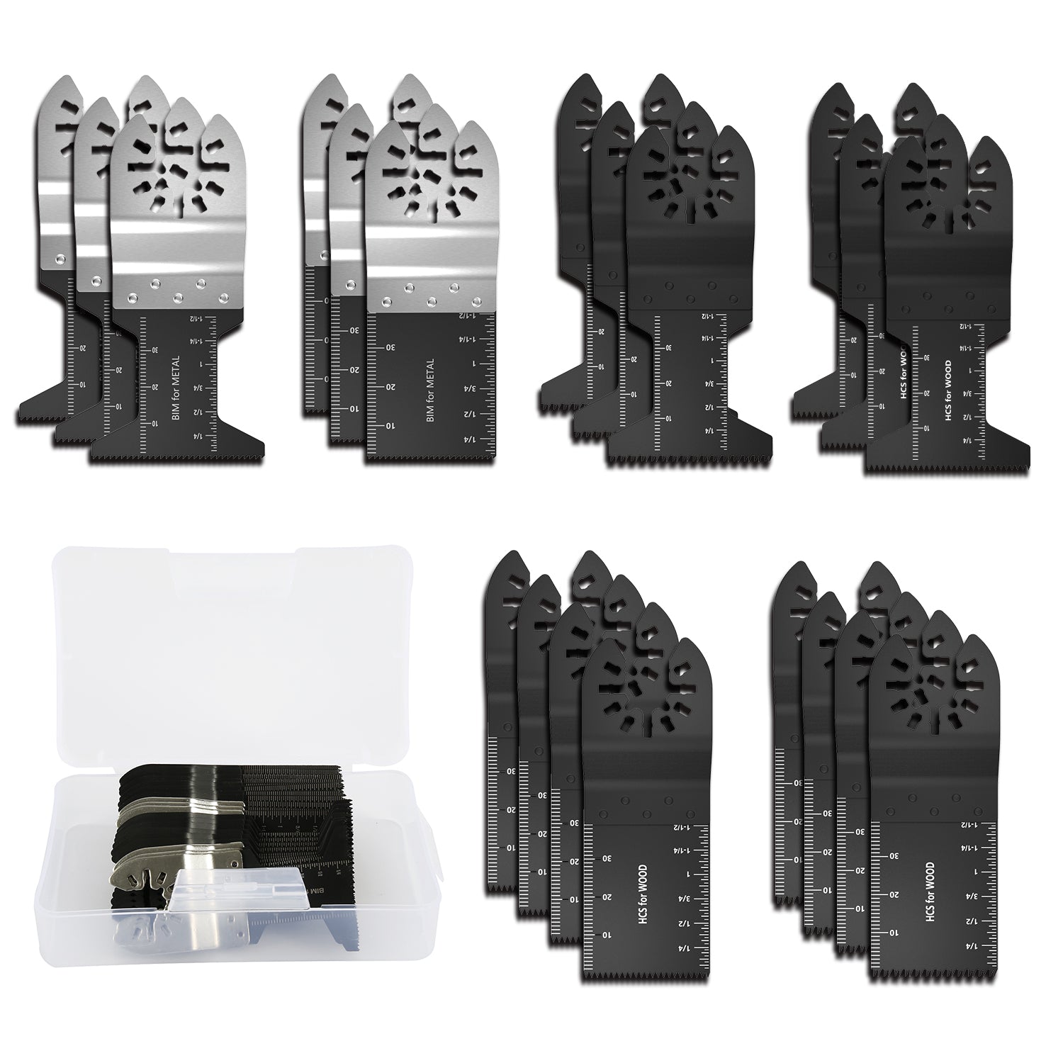 20-100Pcs Multi-Function Oscillating Blade Renovator Saw Blades Multi Power Tools Accessories Precision Universal Cutter Blade