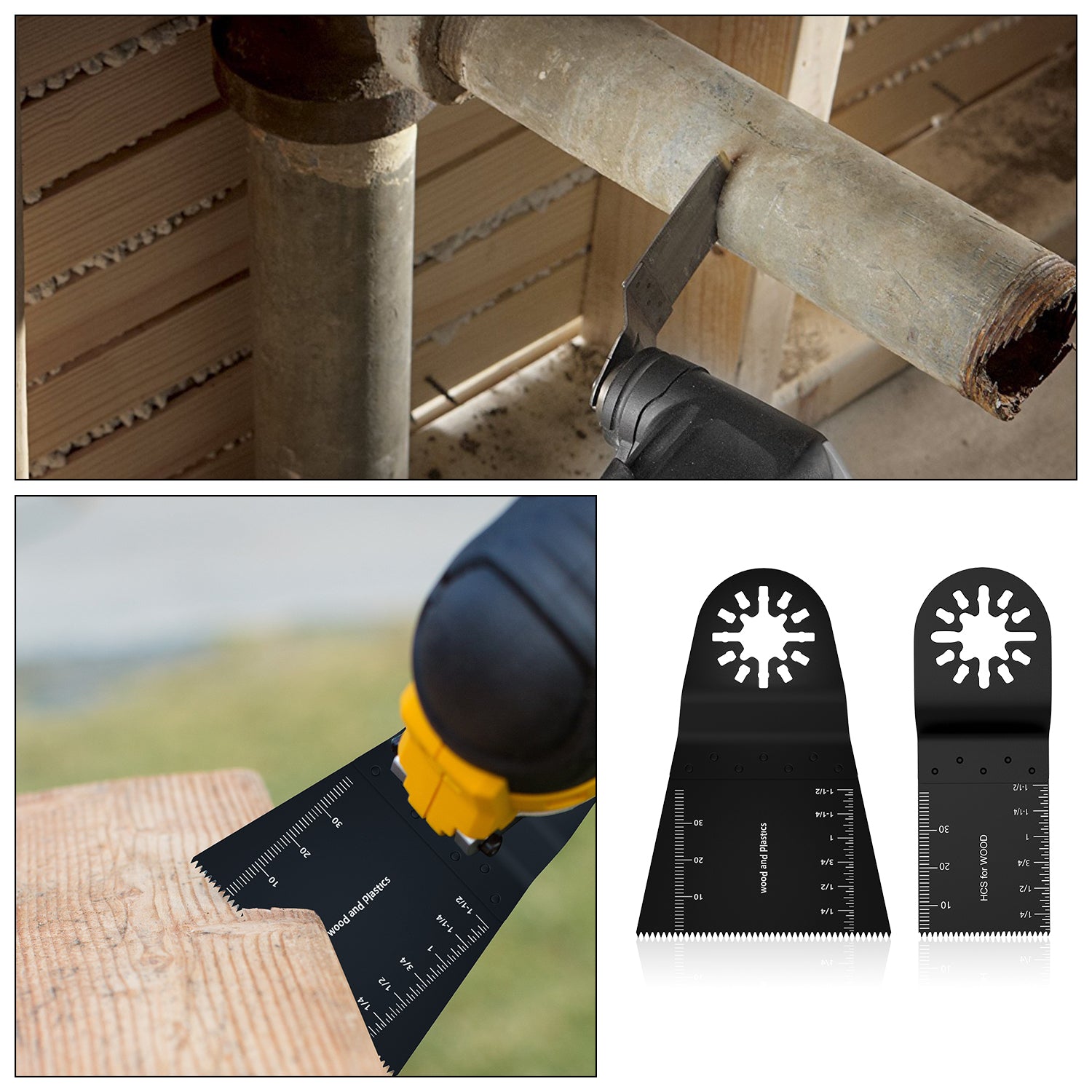 20-100Pcs Multi-Function Oscillating Blade Renovator Saw Blades Multi Power Tools Accessories Precision Universal Cutter Blade