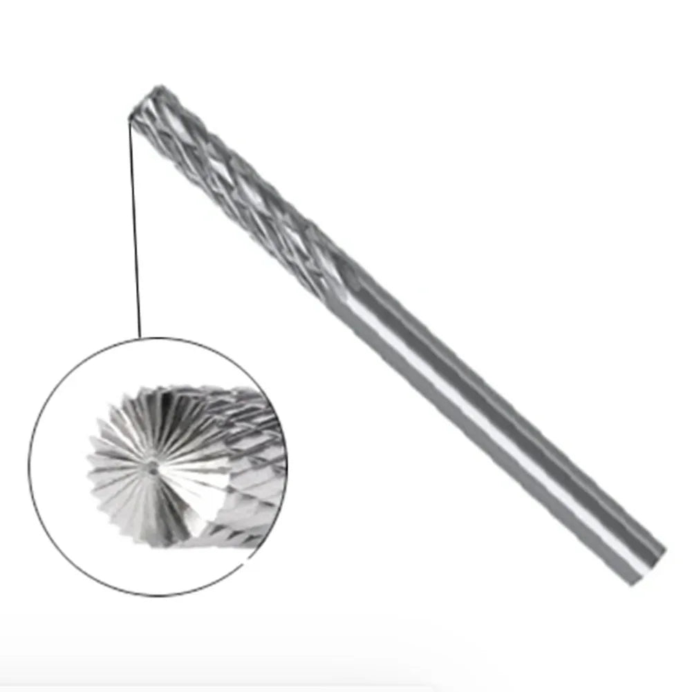 1pc 3mm 1/8 Long Shank Carbide Burs For Milling Cutter Burr Rotary 38mm-100mm For Dremel Rotary Tool Wood/Metal Hole Cutter
