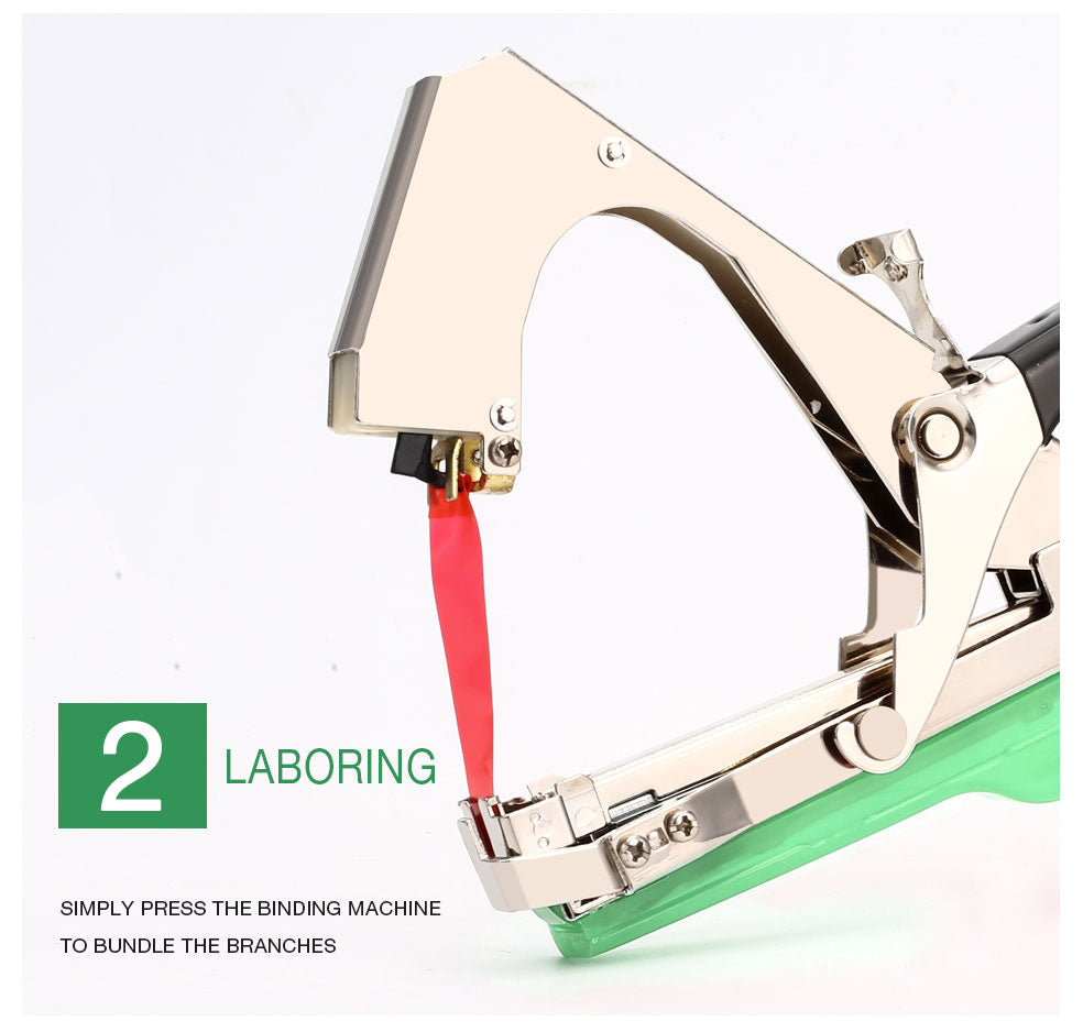 Tying Machine Plant Garden Plant Tapetool Tapener +10 Rolls Tape Set for Vegetable Grape Tomato Cucumber Pepper Flower