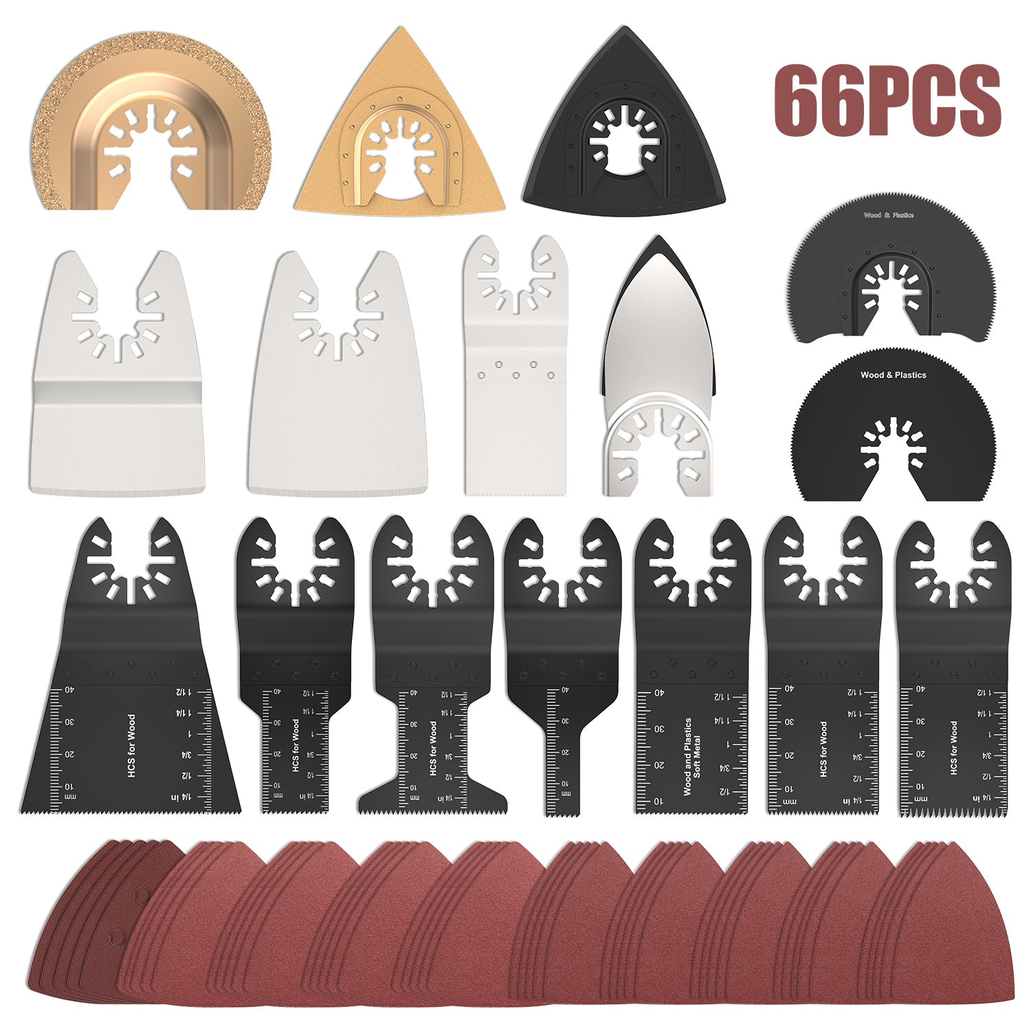 20-100Pcs Multi-Function Oscillating Blade Renovator Saw Blades Multi Power Tools Accessories Precision Universal Cutter Blade