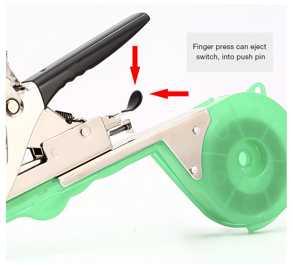Tying Machine Plant Garden Plant Tapetool Tapener +10 Rolls Tape Set for Vegetable Grape Tomato Cucumber Pepper Flower