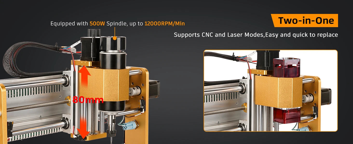 LUNYEE CNC 3018 PRO Wood Engraving Machine Laser Engraver Cnc Router For MDF PVC Epoxy Metal Carving Cutting