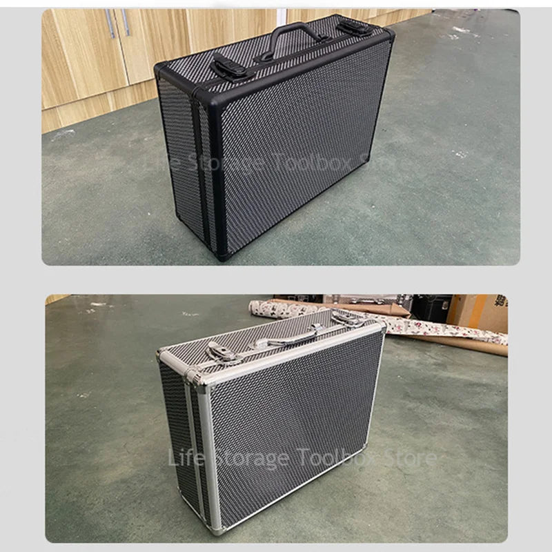 Aluminum Case Tool Box Portable Safety Instrument Toolbox Hardware Tool Case Suitcase Impact Resistant Hard Case Box 알루미늄 케이스