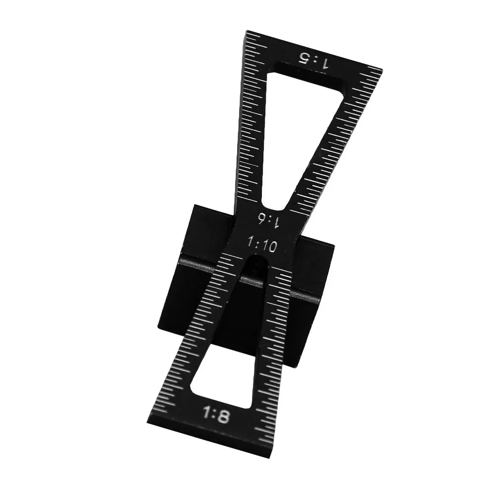 Woodworking Dovetail Marker Aluminum Alloy Dovetail Marking Template Precise Dovetail Guide with 1:5, 1:6, 1:8 and 1:10 Slopes
