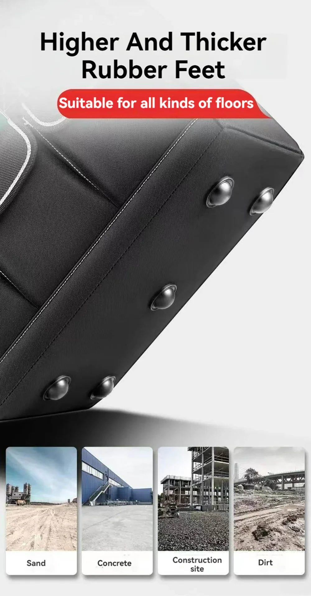 14/16/18/20/23 inch Heighten large capacity Tool Bag Thickened 1680D Oxford Waterproofed Wear-Resistant Electrician Storage Box