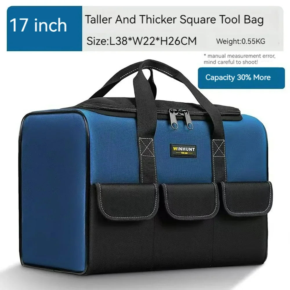 14/16/18/20/23 inch Heighten large capacity Tool Bag Thickened 1680D Oxford Waterproofed Wear-Resistant Electrician Storage Box