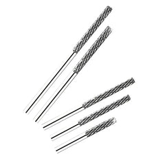 1pc 3mm 1/8 Long Shank Carbide Burs For Milling Cutter Burr Rotary 38mm-100mm For Dremel Rotary Tool Wood/Metal Hole Cutter