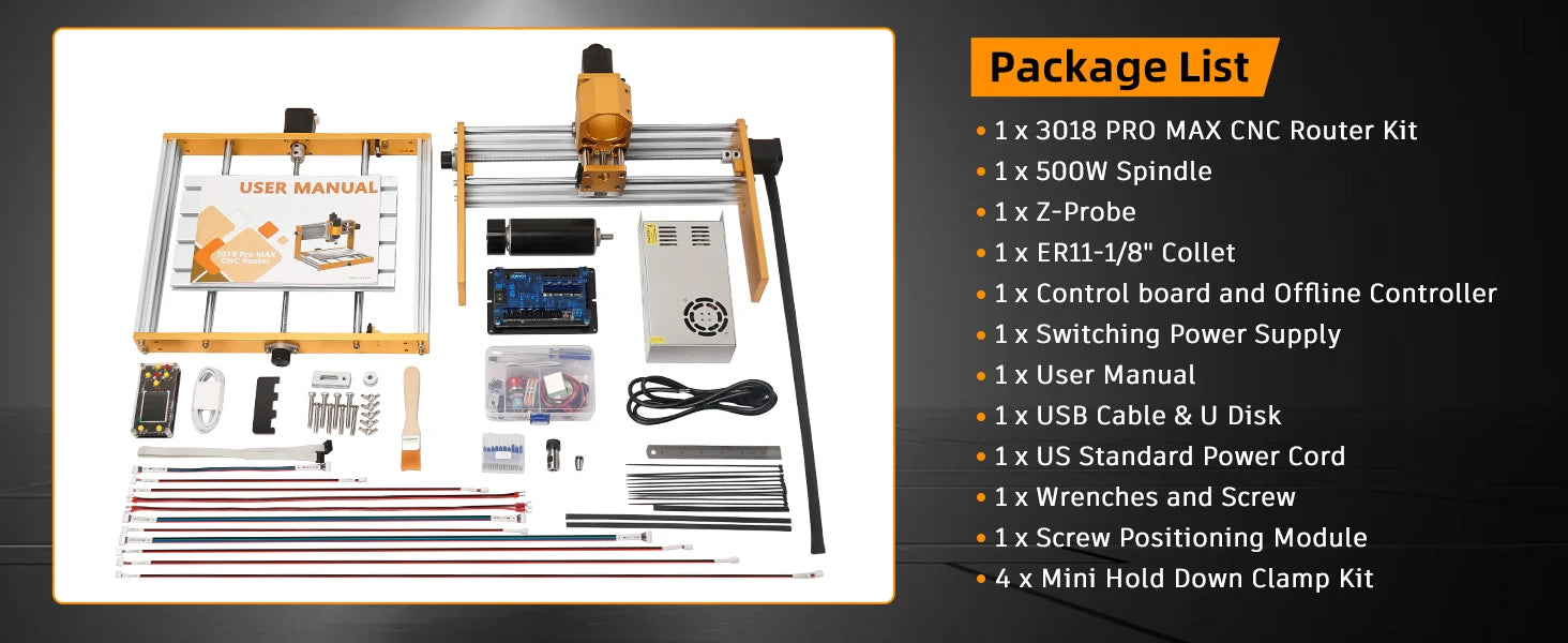LUNYEE CNC 3018 PRO Wood Engraving Machine Laser Engraver Cnc Router For MDF PVC Epoxy Metal Carving Cutting