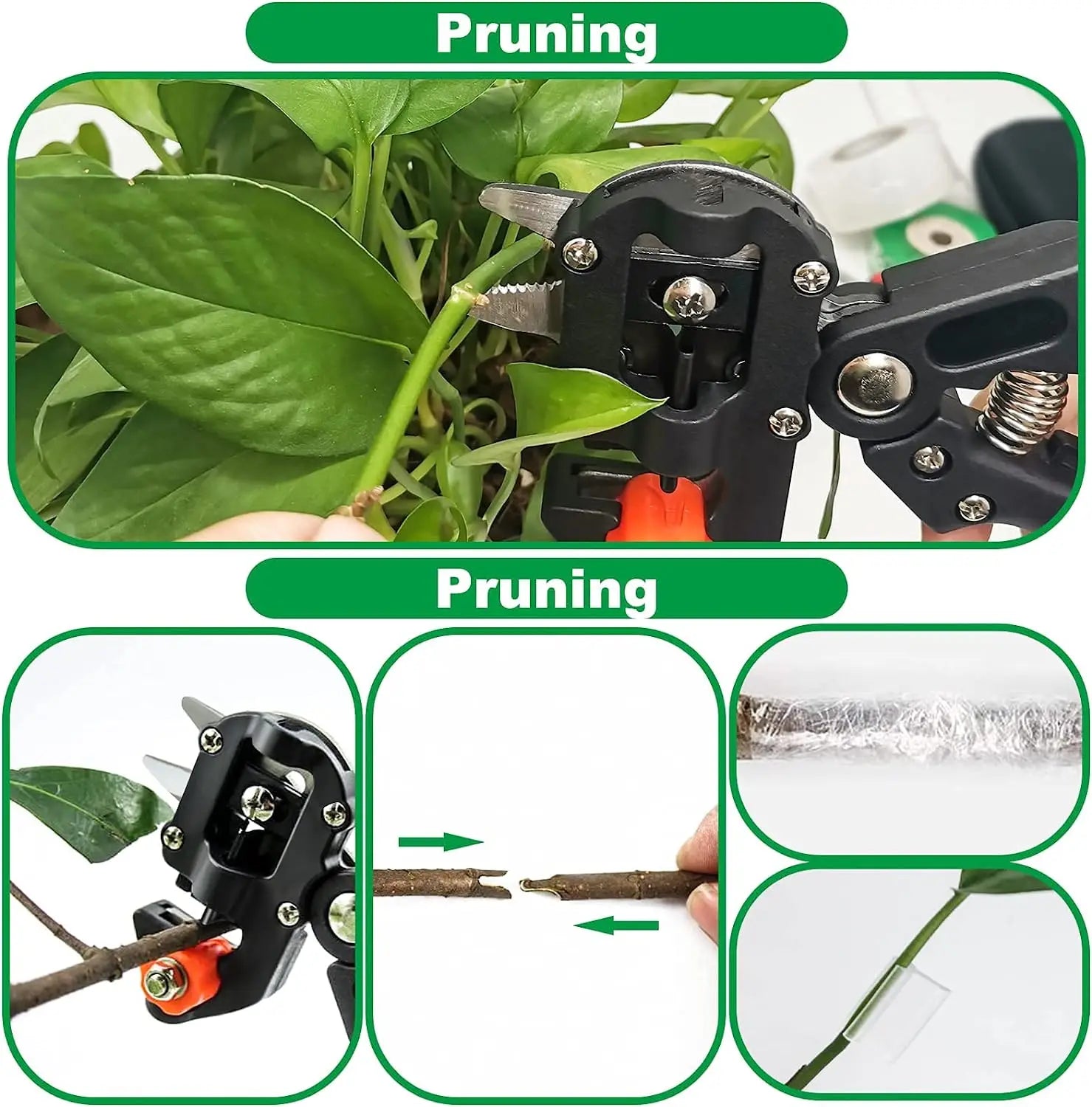 Grafting Pruner Garden Grafting Tool Professional Branch Cutter Secateur Pruning Plant Shears Boxes Fruit Tree Grafting Sciss
