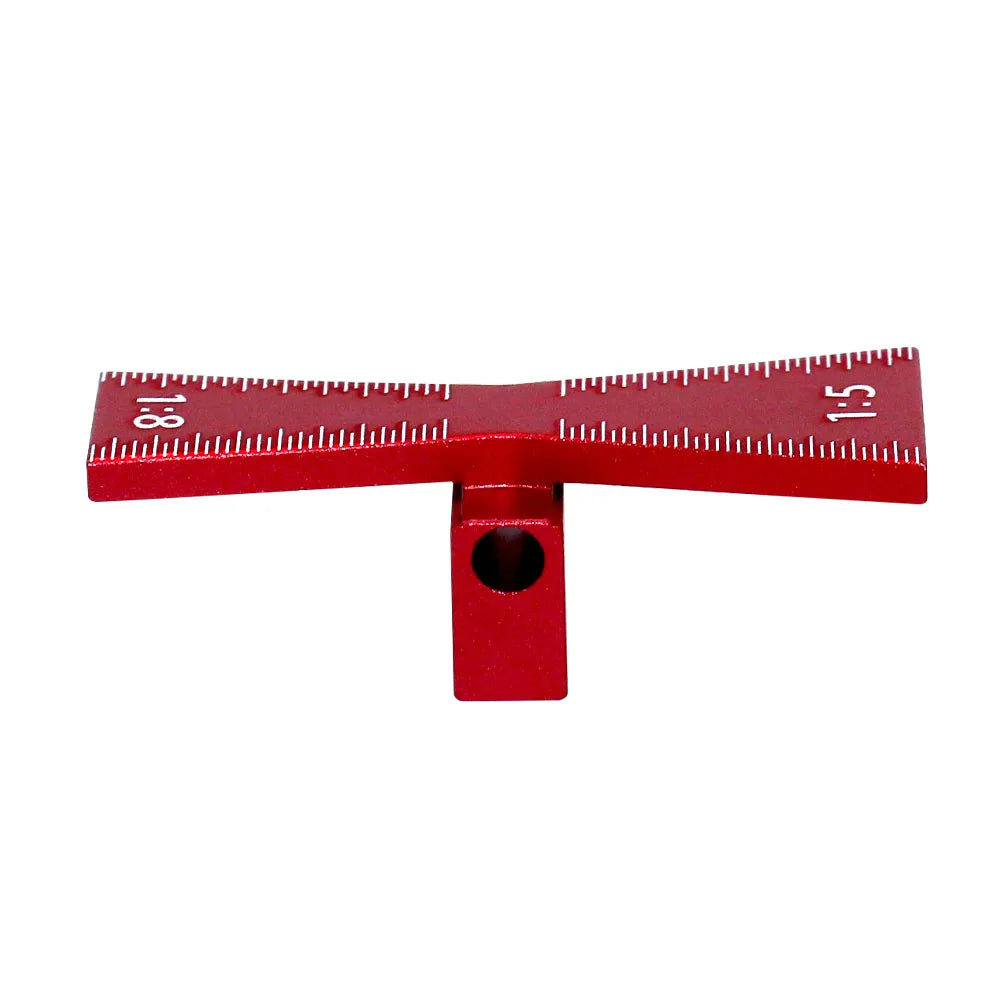 Woodworking Dovetail Marker Aluminum Alloy Dovetail Marking Template Precise Dovetail Guide with 1:5, 1:6, 1:8 and 1:10 Slopes
