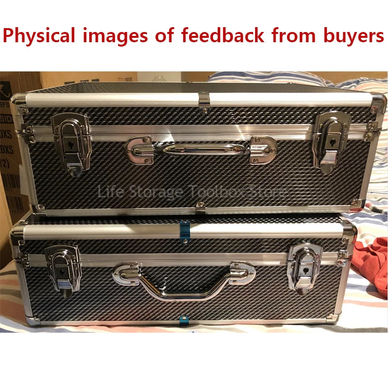 Aluminum Case Tool Box Portable Safety Instrument Toolbox Hardware Tool Case Suitcase Impact Resistant Hard Case Box 알루미늄 케이스
