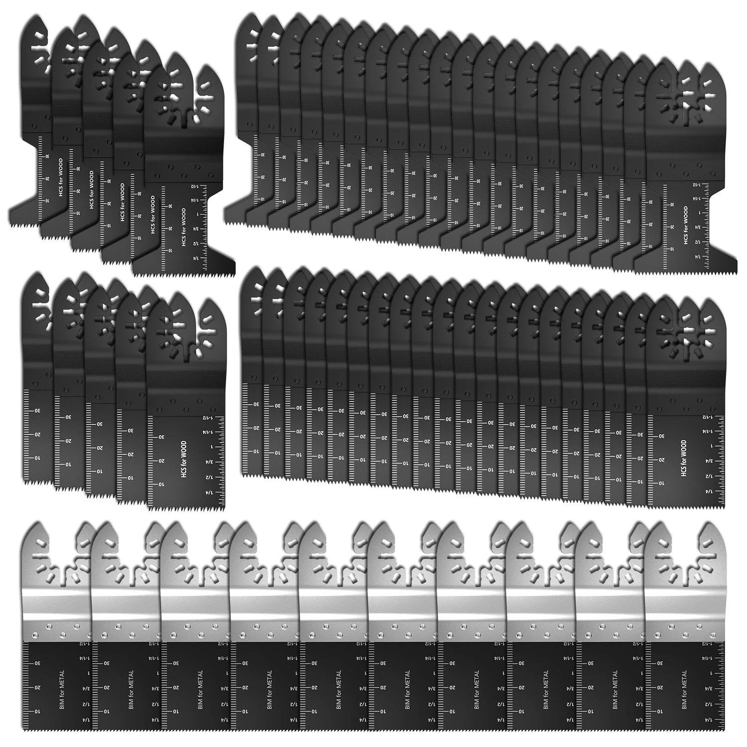20-100Pcs Multi-Function Oscillating Blade Renovator Saw Blades Multi Power Tools Accessories Precision Universal Cutter Blade
